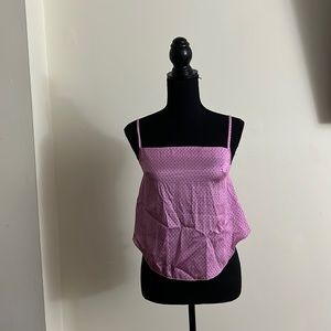🆕FREE PEOPLE Pink Tie Back Cami - Size: S